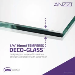 ANZZI Myth 34" X 58" Frameless Hinged Tub Door, Polished Chrome -Warm Bathroom ffc1cf900fe136d6 2794 w800 h800 b0 p0