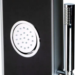 Black Glass Shower Panel With 2 Body Sprays And Rain Shower Head 13 Black Glass Shower Panel With 2 Body Sprays And Rain Shower Head -Warm Bathroom ffe19d500c53401e 8253 w800 h800 b0 p0