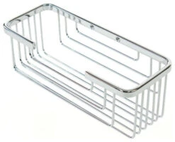 Nameeks 2419 Gedy Collection Wall Mounted Shower Basket - Polished Chrome