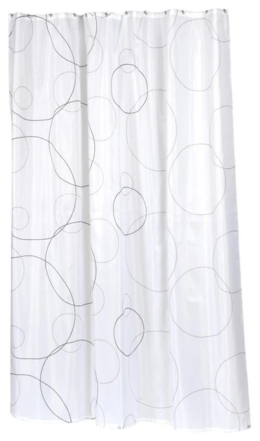 Extra Long "Ava" Fabric Shower Curtain 1 Extra Long "Ava" Fabric Shower Curtain