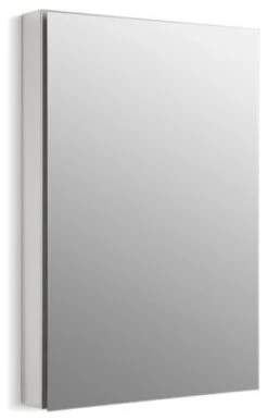 Kohler Catalan 1-Door Medicine Cabinet, Satin Anodized Aluminum