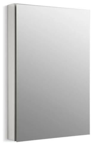Kohler Catalan 1-Door Medicine Cabinet, Satin Anodized Aluminum 1 Kohler Catalan 1-Door Medicine Cabinet, Satin Anodized Aluminum