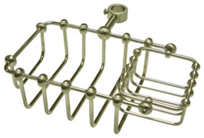 Elements Of Design DS2148 Riser Mount Soap Basket - Satin Nickel 1 Elements Of Design DS2148 Riser Mount Soap Basket - Satin Nickel