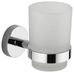 Nameeks NCB40 General Hotel Wall Mounted Round Frosted Glass - Chrome