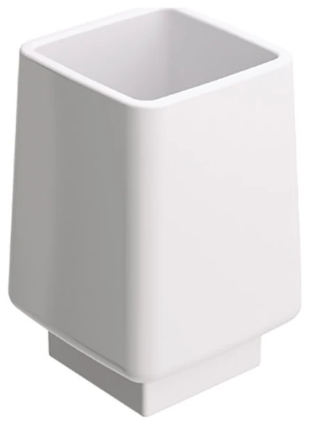 WS Bath Collections Dado 61221 Dado Wall Mounted Toothbrush - White 1 WS Bath Collections Dado 61221 Dado Wall Mounted Toothbrush - White