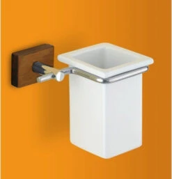 Nameeks 6610 Gedy Minnesota Wall Mounted Tooth Brush Holder - Cherry