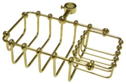 Kingston Brass 7" Riser Mount Soap Basket, Polished Brass