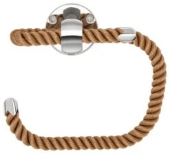 Nautiluxe Collection Toilet Paper Holder, Natural And Chrome