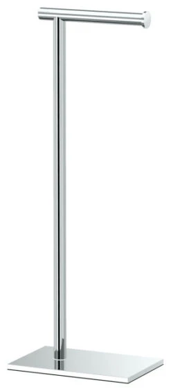 21.25" Square Freestanding Toilet Paper Holder, Chrome