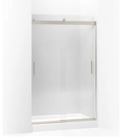 Kohler Levity Sliding Shower Door, 74"x44.63"-47.63", Matte Nickel
