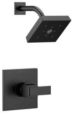 Delta Ara Monitor 14 Series H2Okinetic Shower Trim, Matte Black, T14267-BL