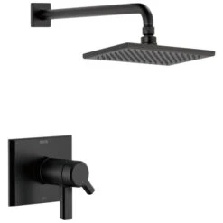 Delta Pivotal TempAssure 17T Series H2Okinetic Shower Trim, Matte Black