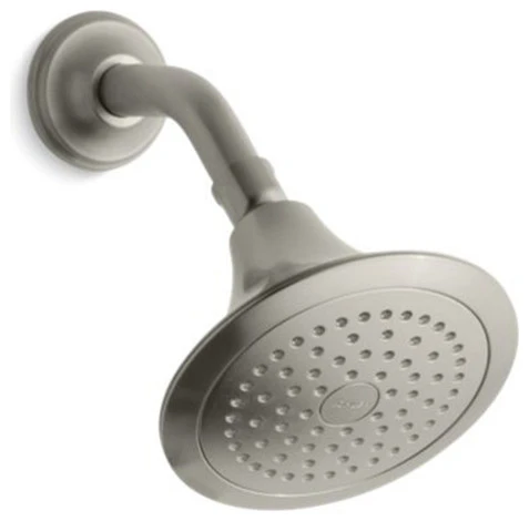 Kohler Forte 2.5 GPM 1-Function Showerhead, Vibrant Brushed Nickel 1 Kohler Forte 2.5 GPM 1-Function Showerhead, Vibrant Brushed Nickel