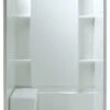 Sterling Alcove 48"x36"x74.75" Vikrell Center Shower Kit, White