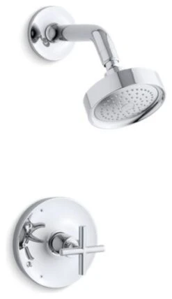 Kohler Purist Rite-Temp Shower Trim Set W/, Valve Not Included, Polished Chrome