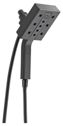 Delta H2Okinetic In2ition 4-Setting 2-in-One Shower, Matte Black, 58473-BL