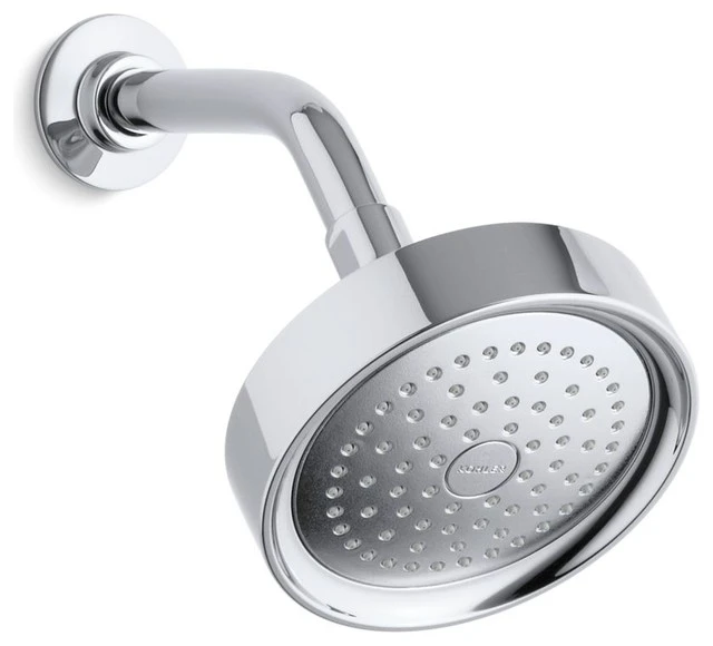 Kohler Purist 2.5 GPM 1-Function Wall-Mount Showerhead, Polished Chrome 1 Kohler Purist 2.5 GPM 1-Function Wall-Mount Showerhead, Polished Chrome