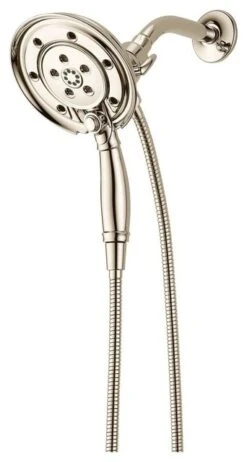 Delta H2Okinetic In2ition 4-Setting Two-in-One Shower, Polished Nickel