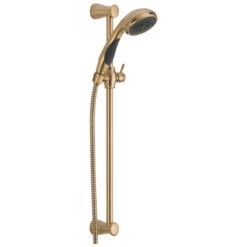 Delta Premium 3-Setting Slide Bar Hand Shower, Champagne Bronze, 57014-CZ