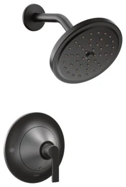 Moen Doux Matte Black Posi-Temp Shower Only, Matte Black