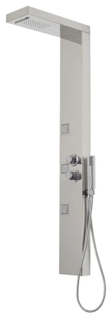 Vista V Shower Panel Chrome Finish