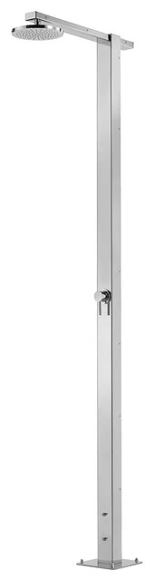 "Square" Free Standing Shower Column, Hot And Cold