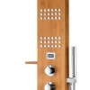Crane 60" Full Body Shower Panel, Heavy Rain Shower, Spray Wand, Natural Bamboo