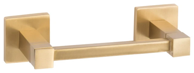 Vlora Bath Series, Two Post Paper Holder, Satin Brass 1 Vlora Bath Series, Two Post Paper Holder, Satin Brass