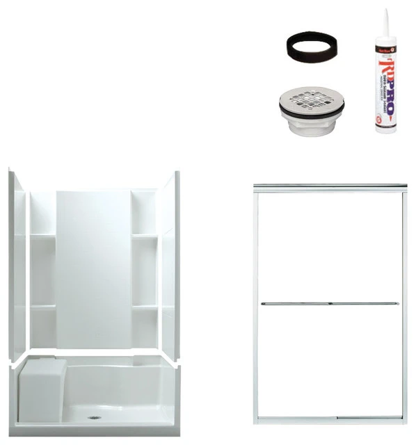 Sterling Alcove Vikrell Shower Kit 1 Sterling Alcove Vikrell Shower Kit