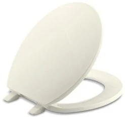 Kohler Brevia With Quick-Release Hinges Round-Front Toilet Seat, Biscuit