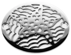Shower Drain Cover - Star Fish Shower Drain - Oceanus Series, Polished Stainless