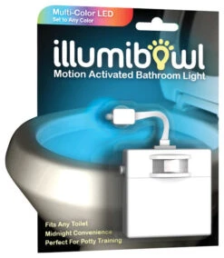 IllumiBowl Motion Activated Bathroom LED Light, Multicolor