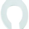 Bemis 955CT-000 Plastic Toilet Seat With STA-TITE Fastening System, Round, White