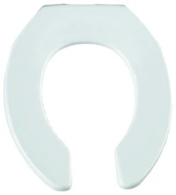 Bemis 955CT-000 Plastic Toilet Seat With STA-TITE Fastening System, Round, White
