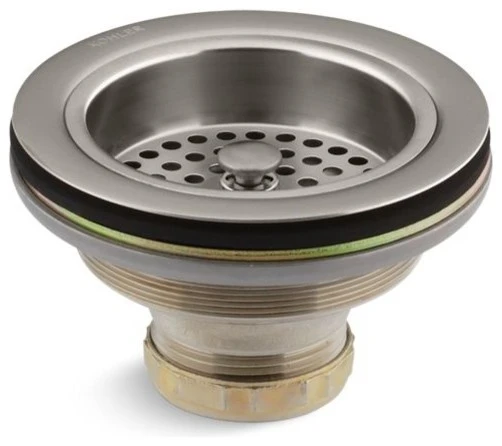 Kohler Duostrainer Sink Drain & Strainer, Vibrant Stainless 1 Kohler Duostrainer Sink Drain & Strainer, Vibrant Stainless