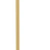 21.25" Square Freestanding Toilet Paper Holder, Brushed Brass