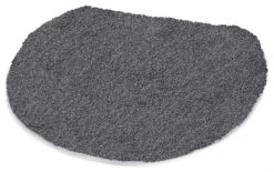 Non Slip Contemporary Bathroom Lid Covers, Relax, Anthracite