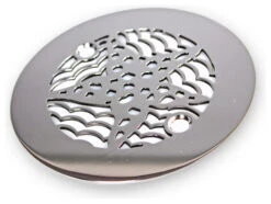 Shower Drain Cover - Star Fish Shower Drain - Oceanus Series, Brushed Stainless