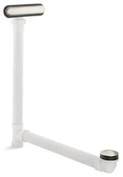 Kohler Clearflo Slotted Overflow Bath Drain, Vibrant Brushed Nickel