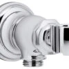 Kohler Artifacts Wall-Mount Handshower Holder & Supply Elbow, Polished Chrome