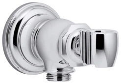 Kohler Artifacts Wall-Mount Handshower Holder & Supply Elbow, Polished Chrome