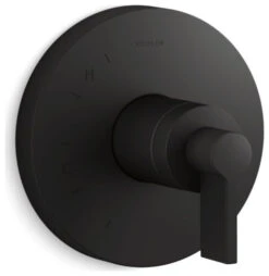 Kohler Components RiteTemp Shower Valve Trim With Lever Handle, Matte Black