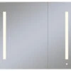 Robern AC3630D4P2LW AiO 35-1/2" X 30" X 4" Lighted Double Door - Mirrored