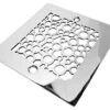 Oatey Square Drain Replacement, Bubbles Design By Designer Drains, Polished Stai