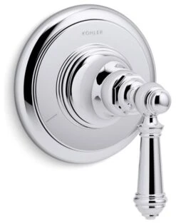 Kohler Artifacts Transfer Valve Trim With Lever Handle, Polished Chrome