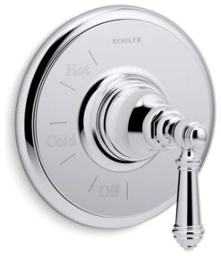 Kohler Artifacts Rite-Temp Valve Trim With Lever Handle, Polished Chrome