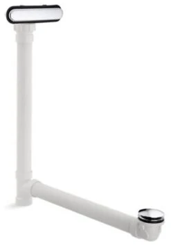 Kohler Clearflo Slotted Overflow Bath Drain, Polished Chrome