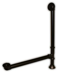 Modern Lift And Turn Tub Drain And Overflow Assembly, Oil Rubbed Bronze