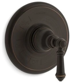 Kohler Artifacts Rite-Temp Valve Trim With Lever Handle, Oil-Rubbed Bronze