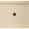 Swan 48.375x34.188x5.5 Solid Surface Shower Base, Bermuda Sand